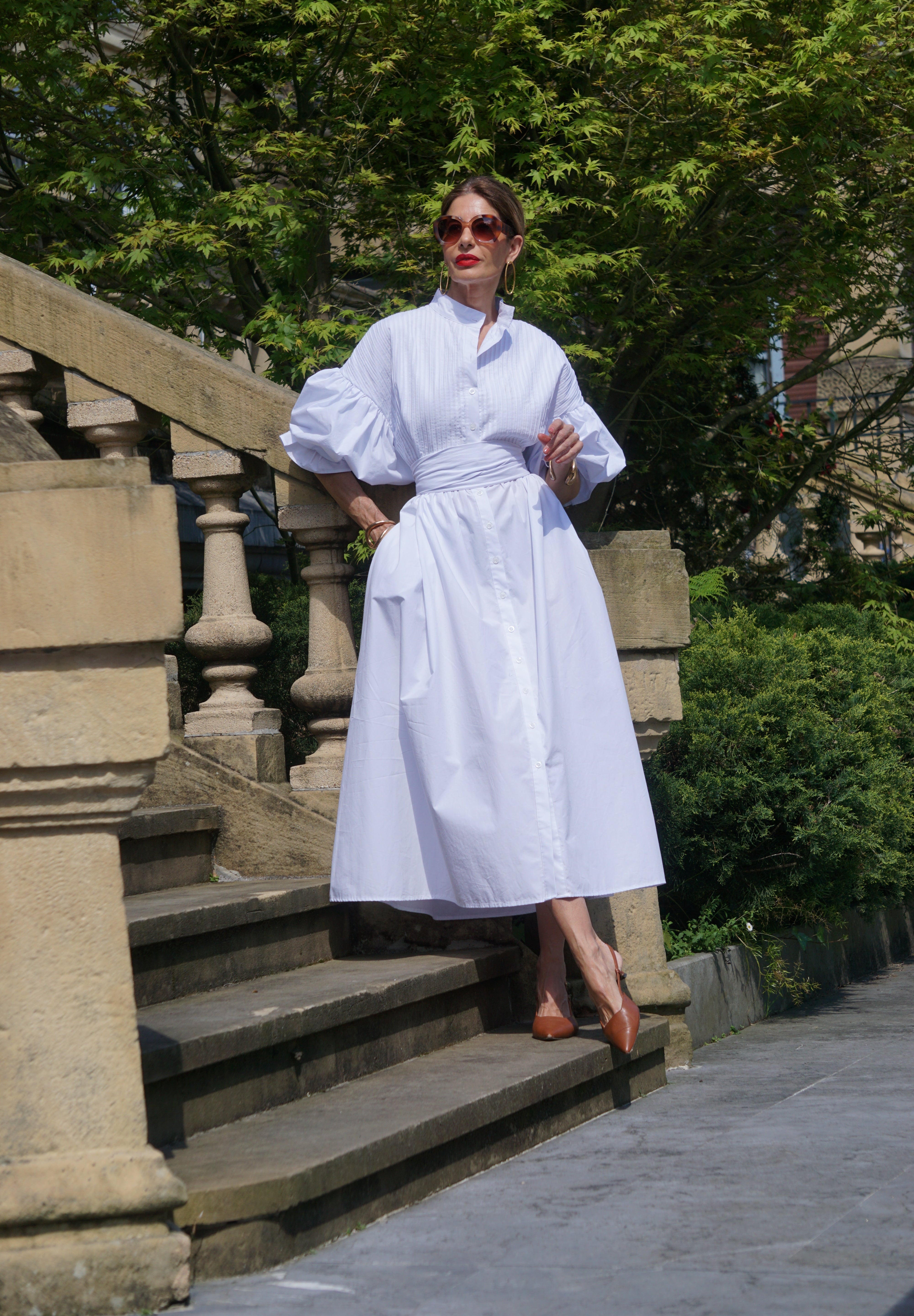 Vestido Celia — Elegancia Atemporal en Algodón Egipcio